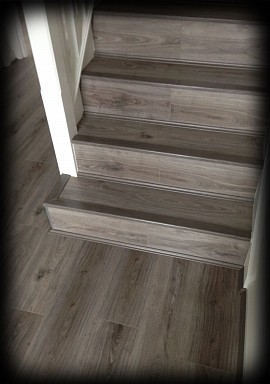 HDF Coloured Stair Nose. Check our colour chart for availability.